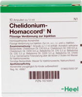 CHELIDONIUM-HOMACCORD N Ampullen