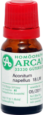 ACONITUM NAPELLUS LM 18 Dilution