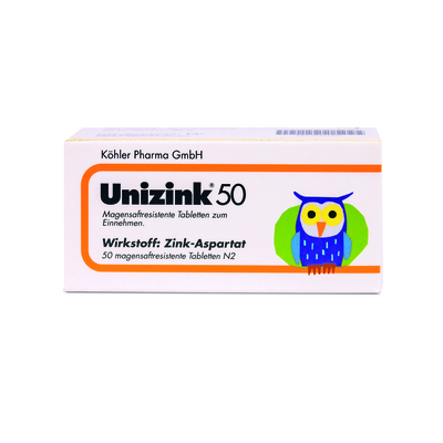 UNIZINK 50 magensaftresistente Tabletten