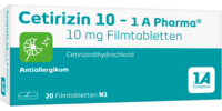 CETIRIZIN 10-1A Pharma Filmtabletten