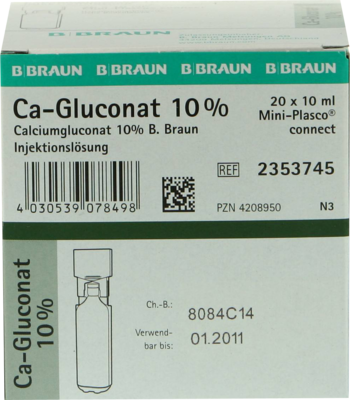 CALCIUMGLUCONAT 10% MPC Injektionslösung