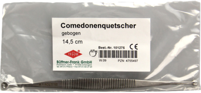 COMEDONENQUETSCHER gebogen 14,5 cm