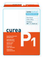 CUREA P1 superabsorb.Wundauflage 7,5x7,5 cm