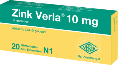 ZINK VERLA 10 mg Filmtabletten