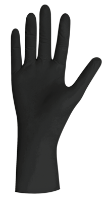 HANDSCHUHE Einmal Nitril M schwarz