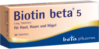 BIOTIN BETA 5 Tabletten