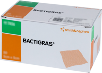 BACTIGRAS antiseptische Paraffingaze 5x5 cm