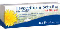 LEVOCETIRIZIN beta 5 mg Filmtabletten